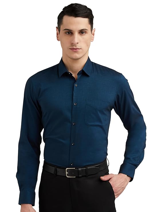 Solid Slim Fit Full Sleeve Formal Shirt